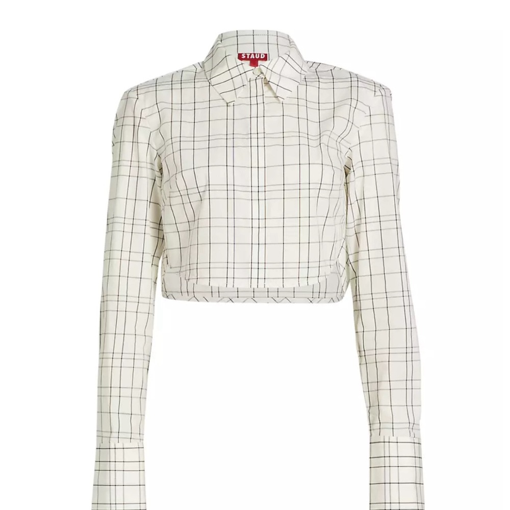 Ivory Plaid Staud
Seneca Plaid Cropped Shirt
